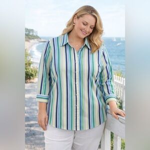 Orvis Classic Stripe Button Down Shirt